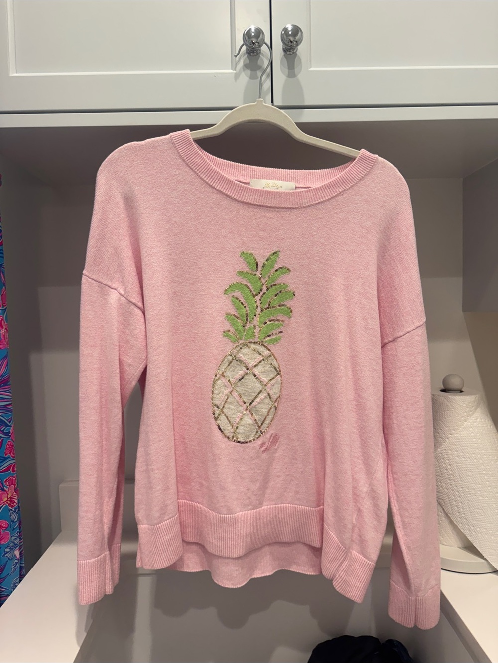 Lilly Pulitzer Pink Pineapple Sweater